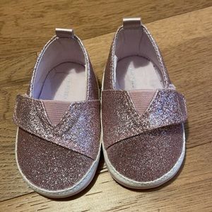 Cute sparkling baby shoes